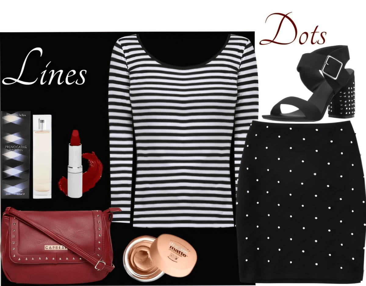 Timeless Stripes & Dots: A Modern Monochrome Masterpiece by Cheryl Dsouza