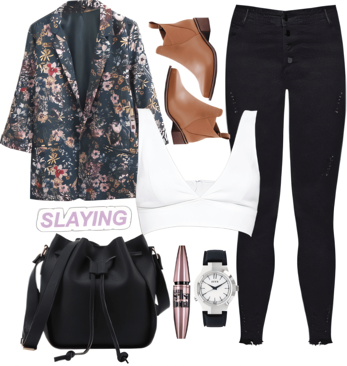 Floral Blazer Fantasy: Where Comfort Meets Chic by Rubina Shaikh
