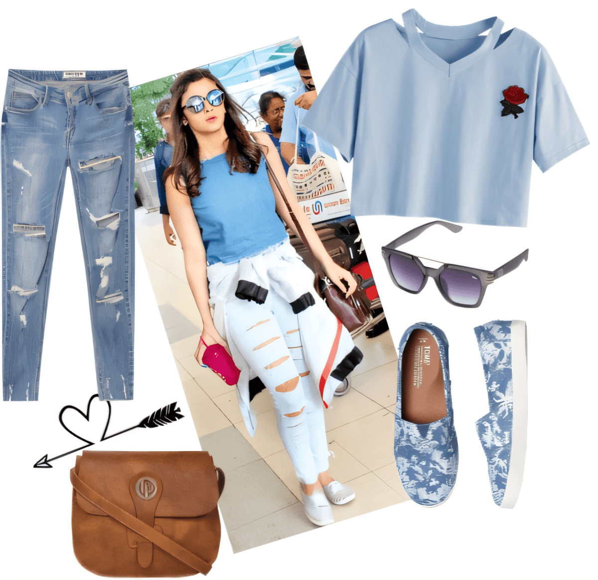 Casual Cool: The Rose-Embroidered Denim Dream by Rubina Shaikh