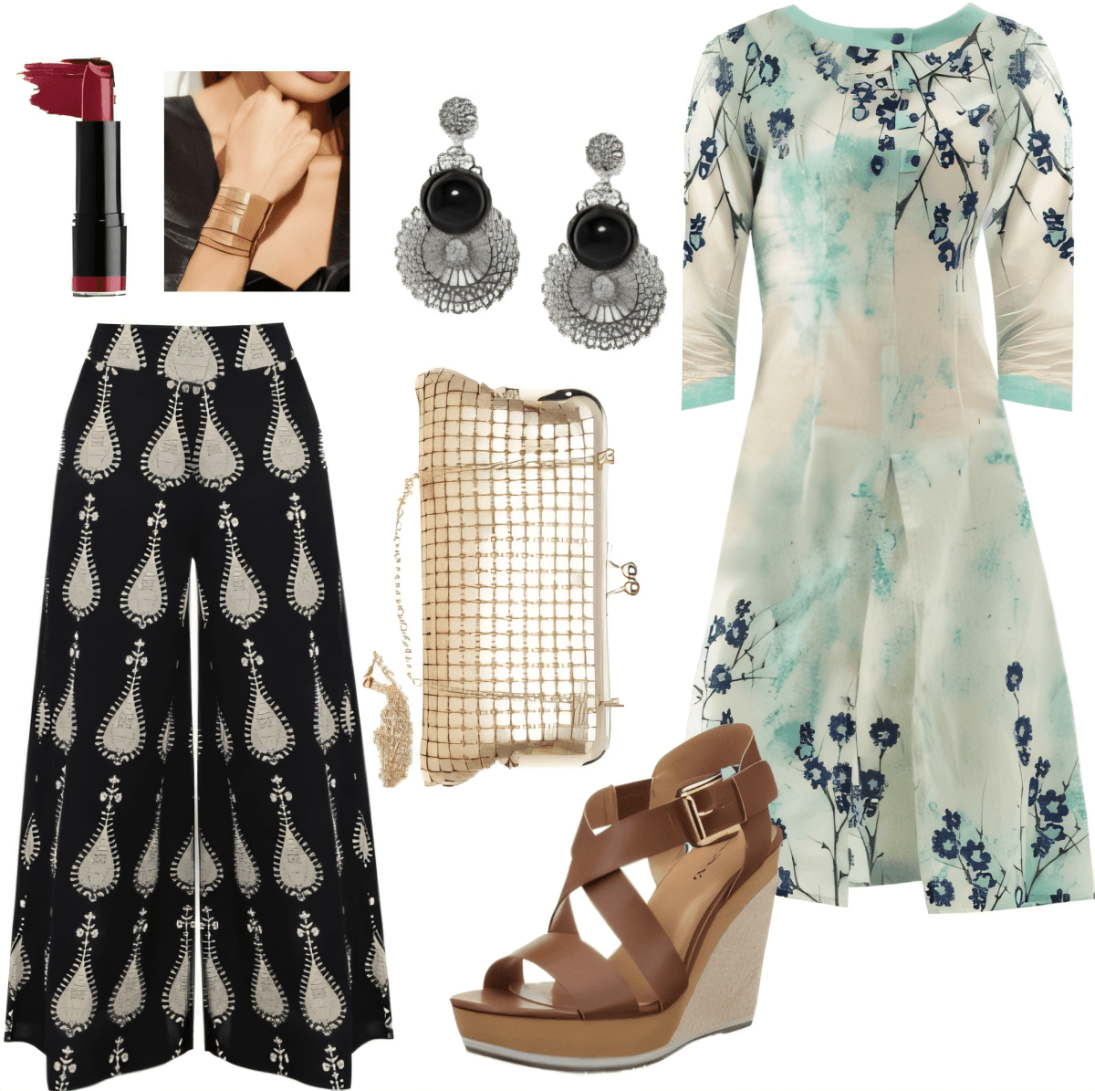 Garden Party Glamour: Floral Elegance Meets Modern Edge by Rubina Shaikh
