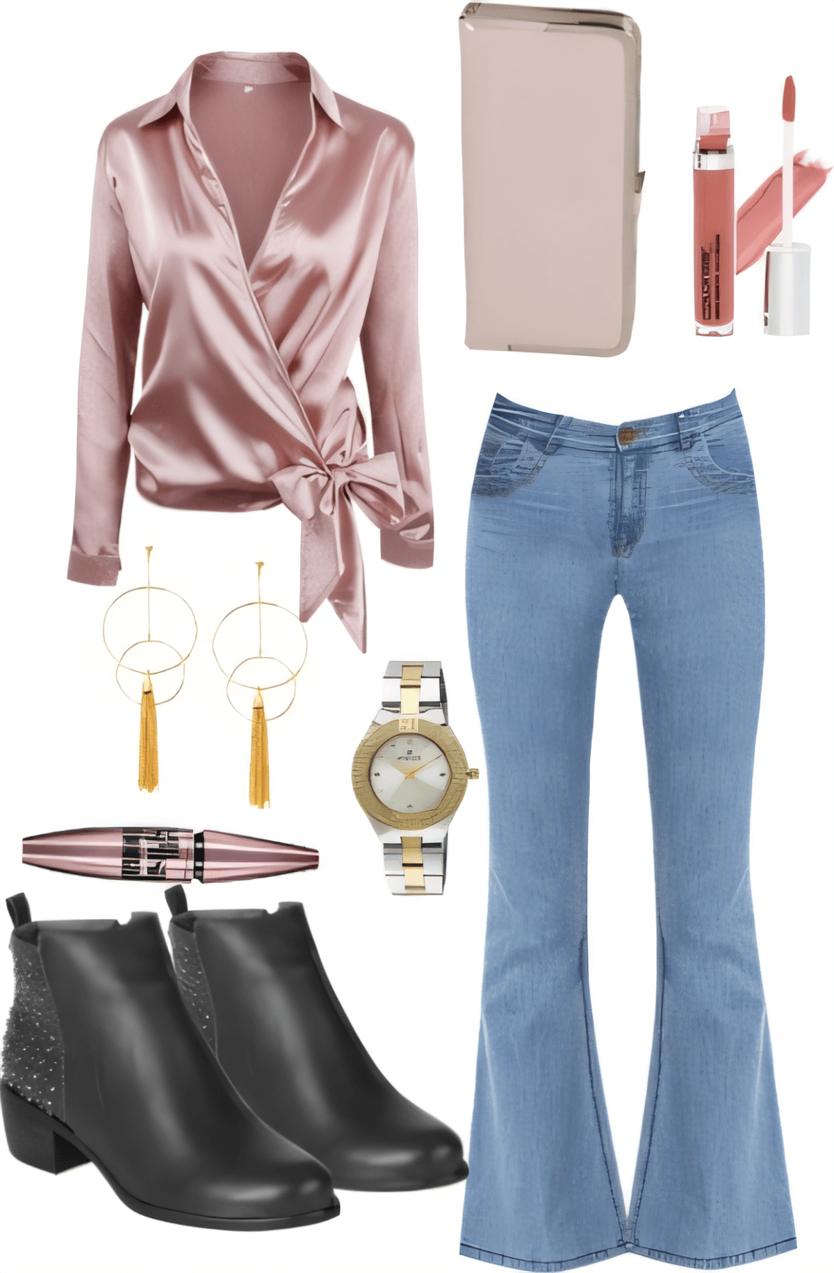 Rosé All Day: Satin Sophistication Meets Casual Cool by nisha