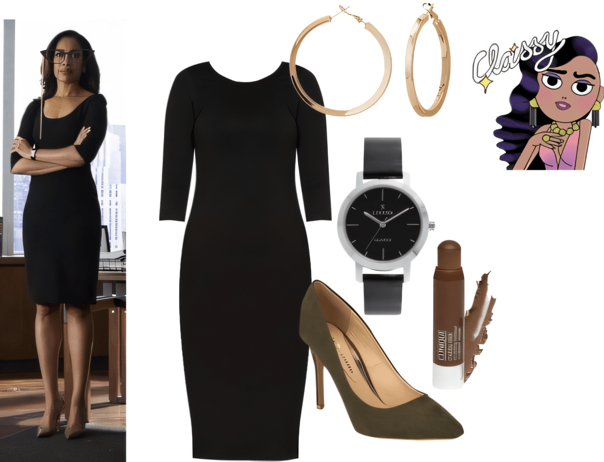 Power Hour: The Ultimate Professional Chic Black Dress Ensemble by Akancha Jain