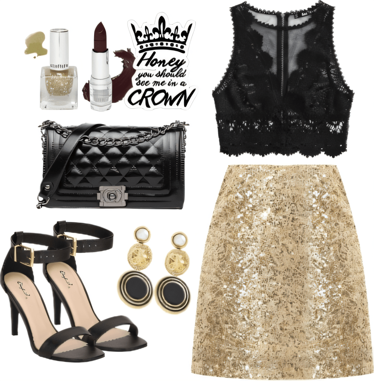 Midnight Glam Queen: Where Lace Meets Luxury by neeti
