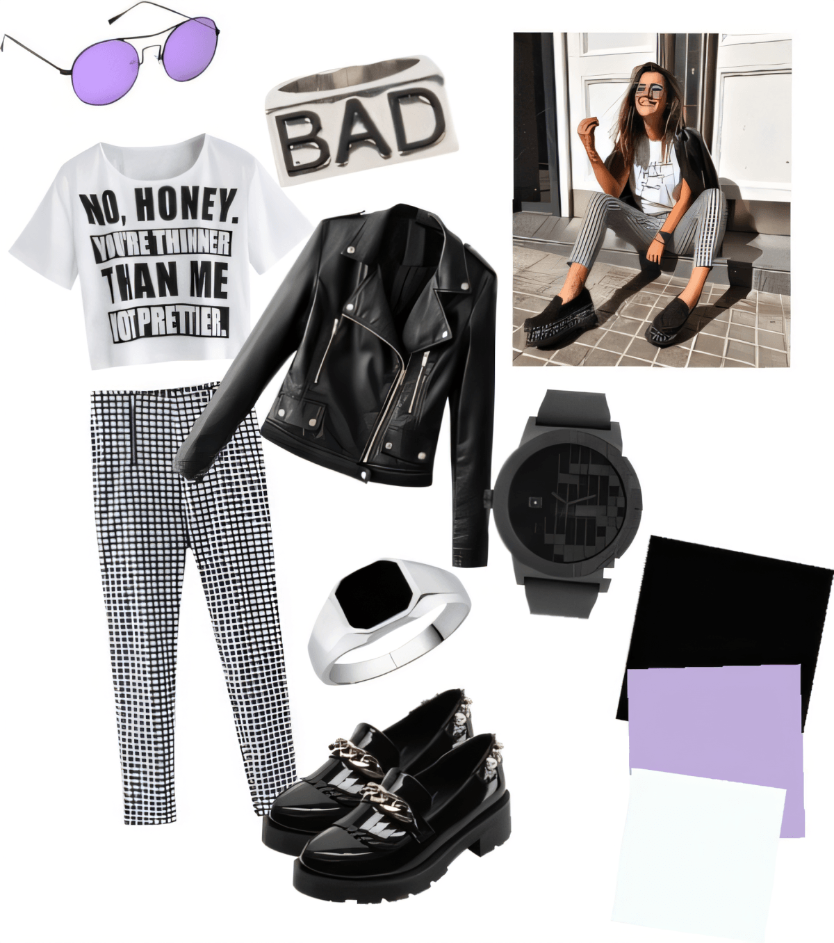 Edgy Monochrome Maven: The 'Bad Girl' With Style by Urvashi modi