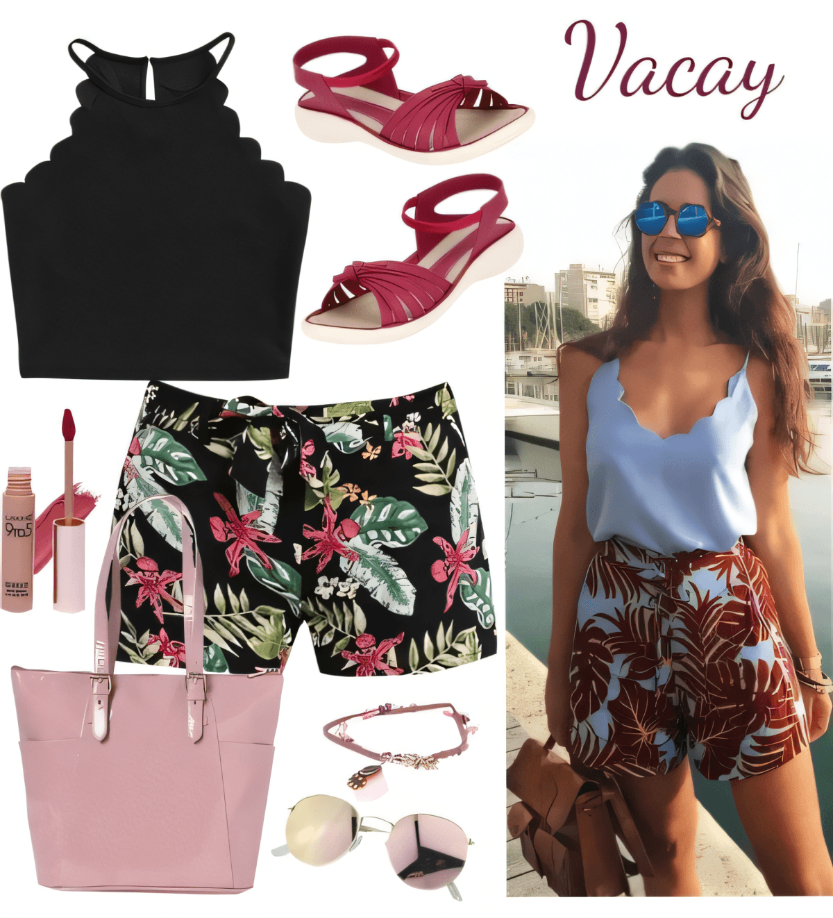 Tropical Paradise Chic: A Marina-Ready Summer Ensemble by Lacas