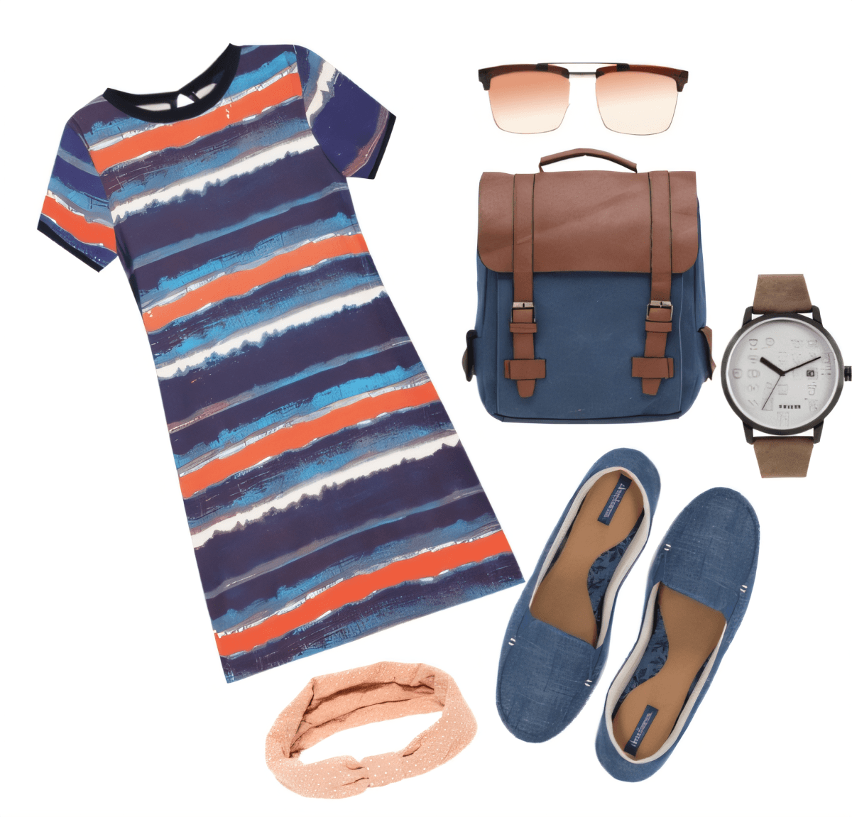 Coastal Breeze T-Shirt Dress Ensemble: Where Comfort Meets Chic by sanyakhurana25