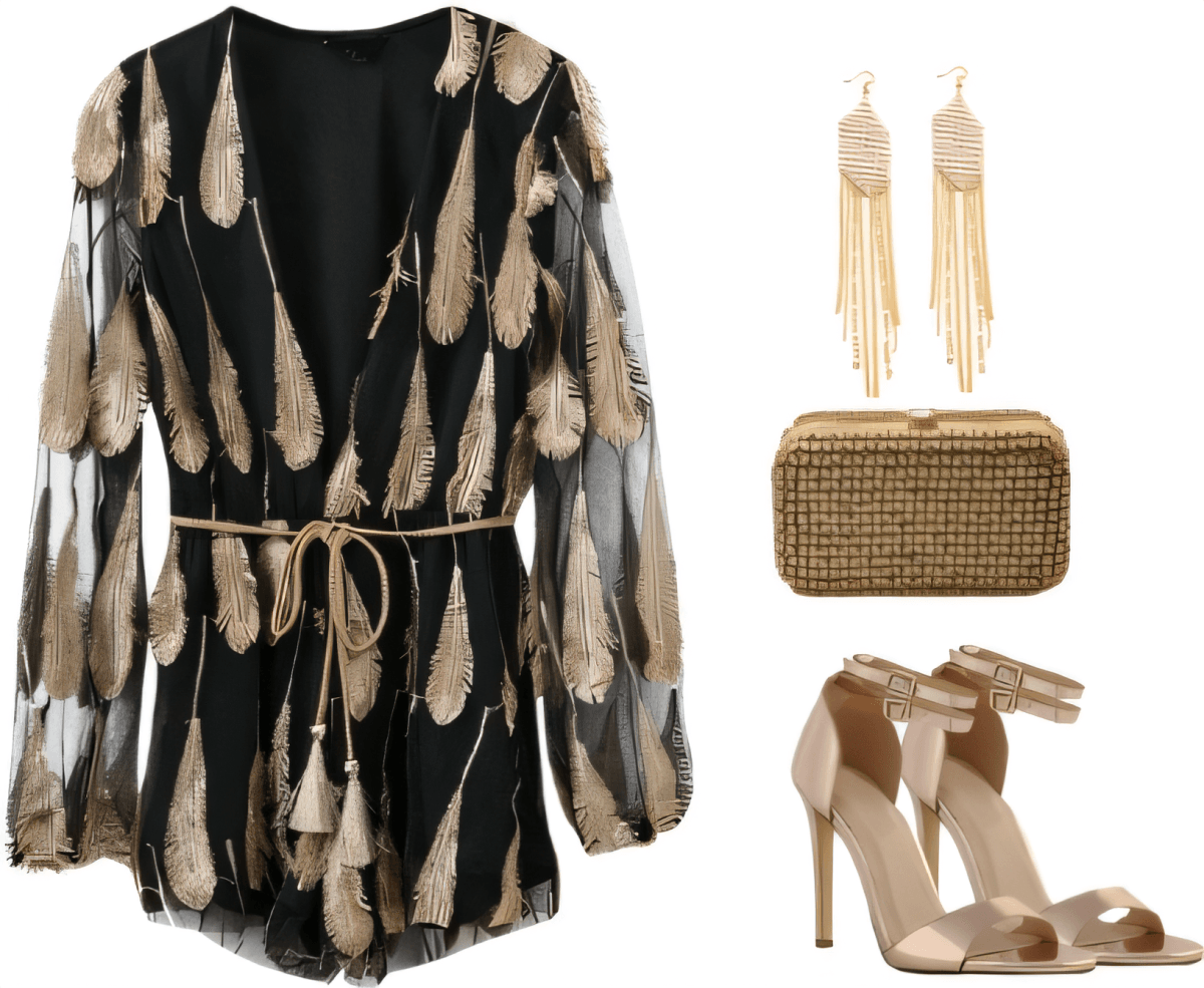 Gilded Feathers & Evening Grace Gilded Feathers & Evening Grace by Divya Rachel Daniel