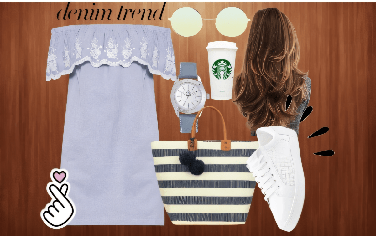 Sweet Summer Breeze: The Denim Off-Shoulder Dress Edit by ankita bajaj