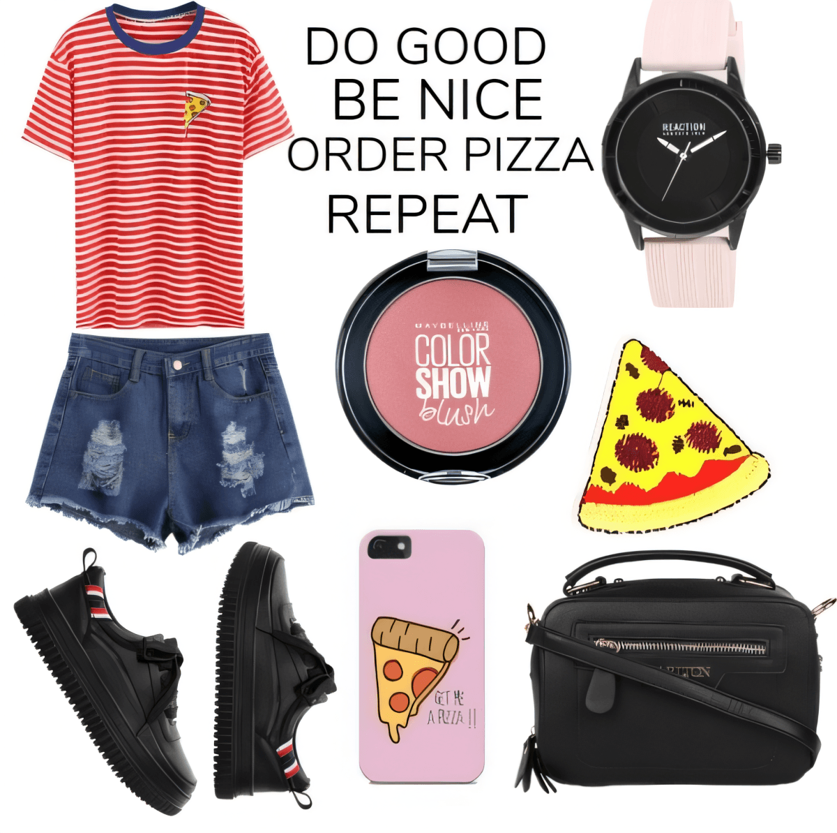 Pizza Lover's Casual Cool: Street Style with a Slice of Fun by Urvashi modi