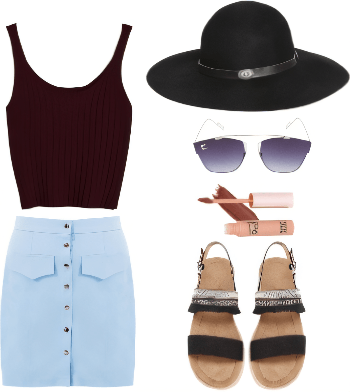 Coastal Chic: Burgundy & Blues Summer Escape Coastal Chic: Burgundy & Blues Summer Escape by isha