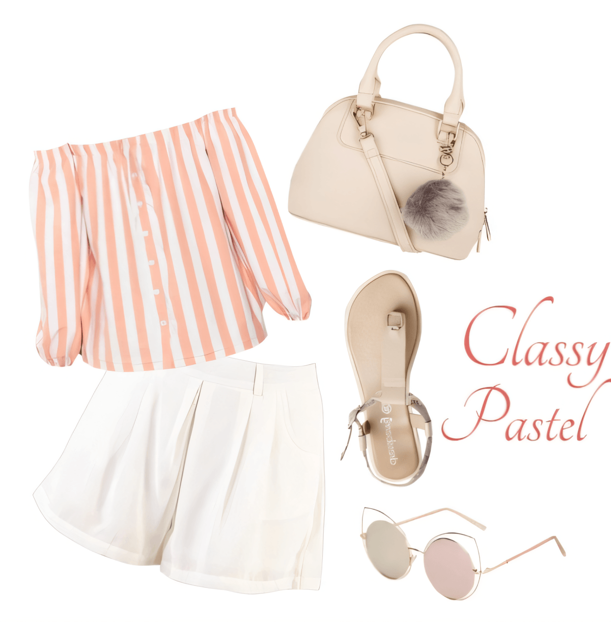 Sweet Sorbet Dreams: A Peachy-Perfect Summer Ensemble by sanyakhurana25