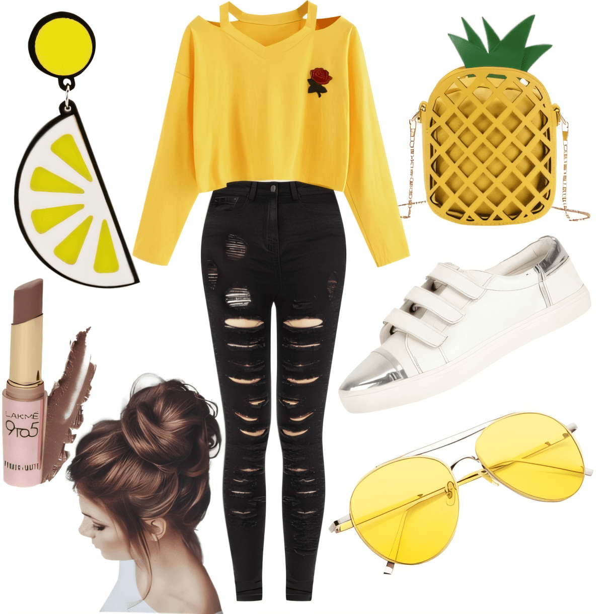 Sunny Side Chic: Urban Yellow Comfort with Edge Sunny Side Chic: Urban Yellow Comfort with Edge by Sana Jhnvi