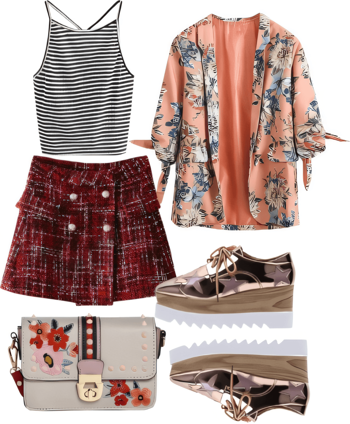 Preppy Meets Playful: Tweed & Florals with Edge Preppy Meets Playful: Tweed & Florals with Edge by alka