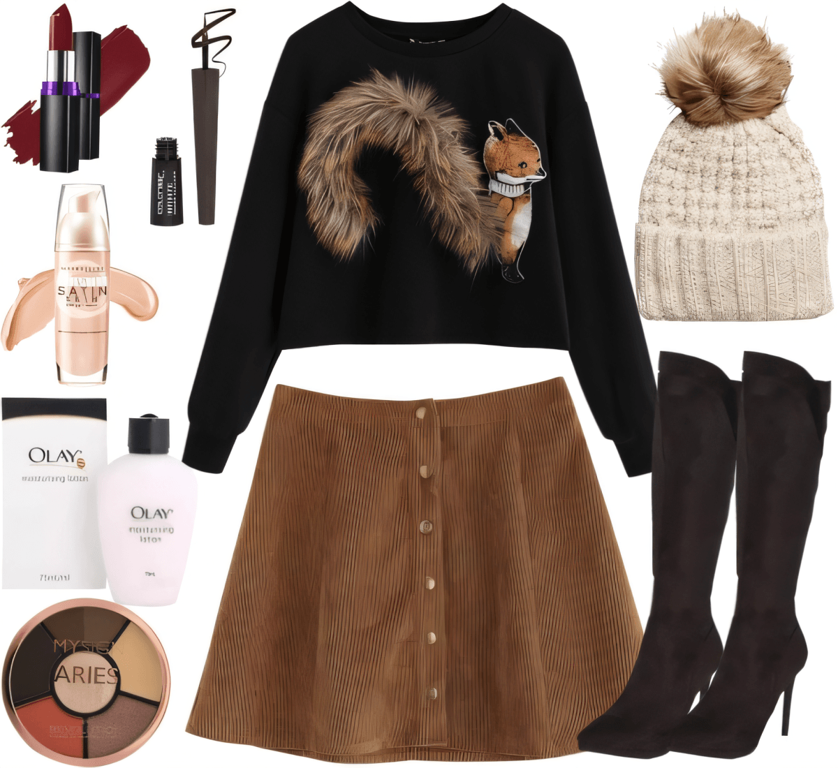 Cozy Squirrel Sophisticate: A Whimsical Winter Wonder by Cheryl Dsouza