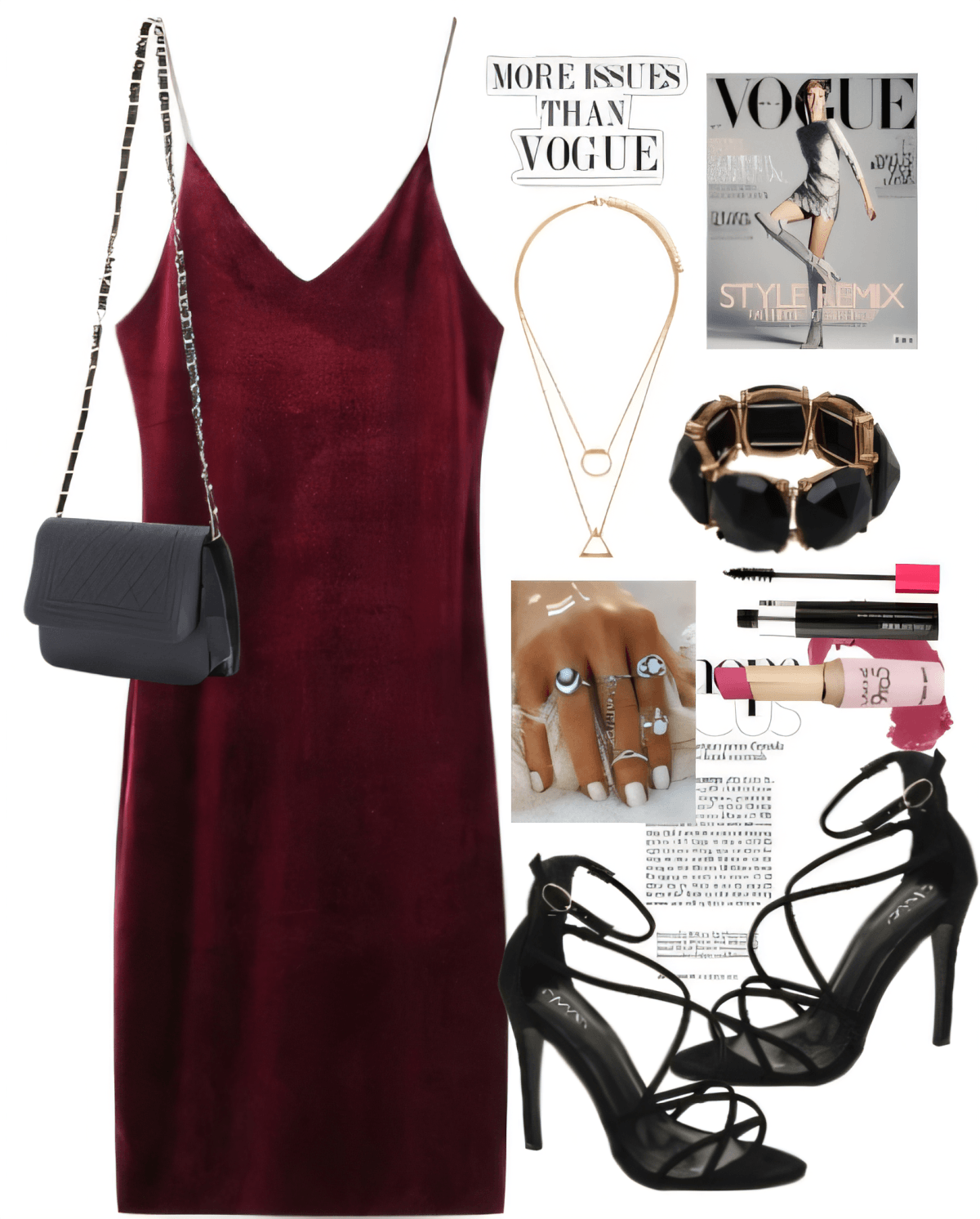 Velvet Vixen: Burgundy Dreams & City Lights by Rubina Shaikh