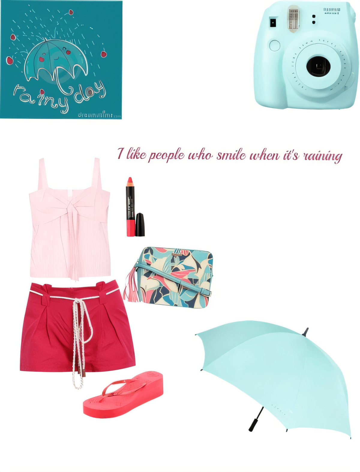 Rainy Day Darling: Sweet & Preppy Pink Paradise by Cheryl Dsouza