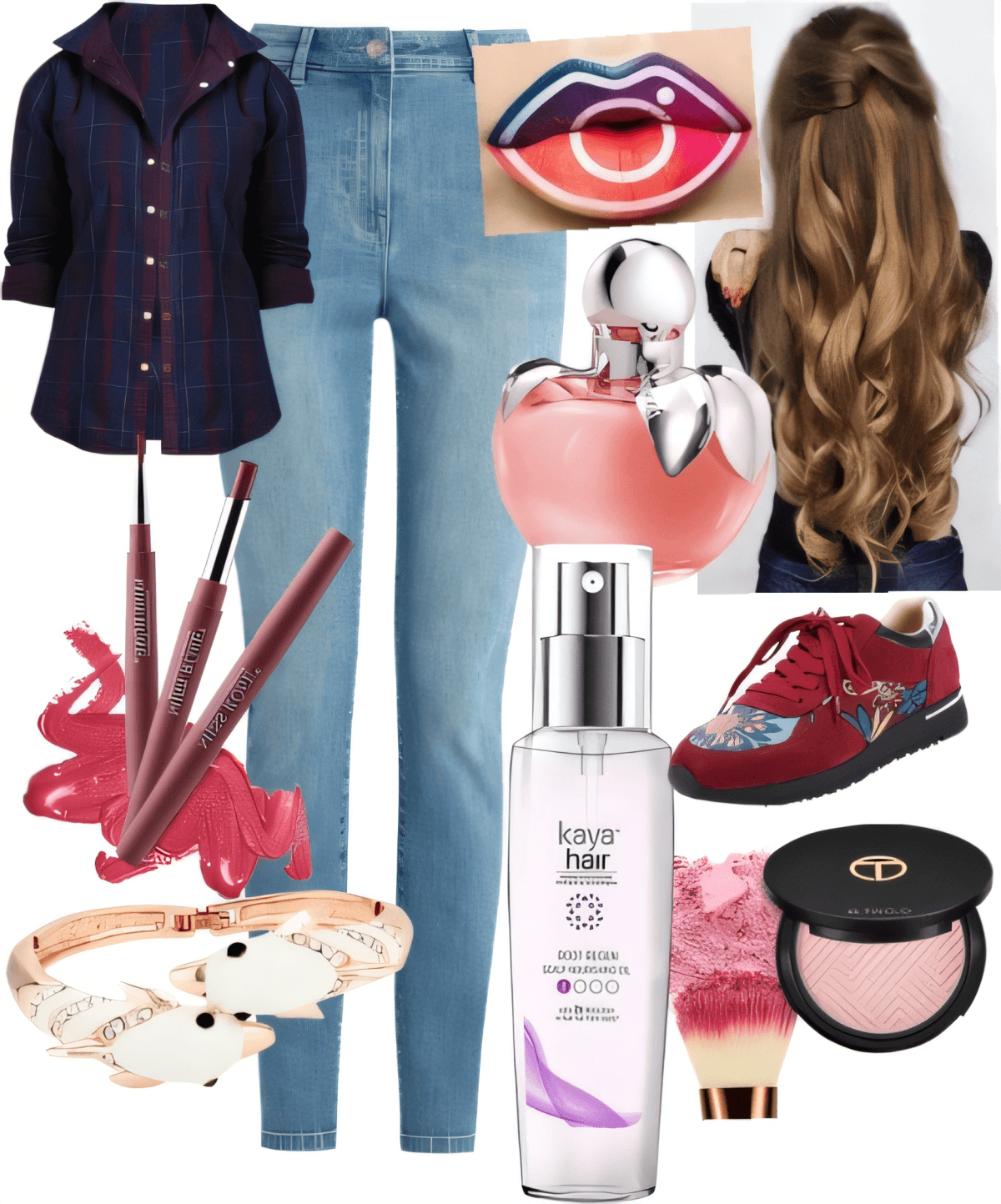 Casual Cool Meets Romantic Edge: The Perfect Plaid & Denim Ensemble Casual Cool Meets Romantic Edge: The Perfect Plaid & Denim Ensemble by Miloni Jhaveri