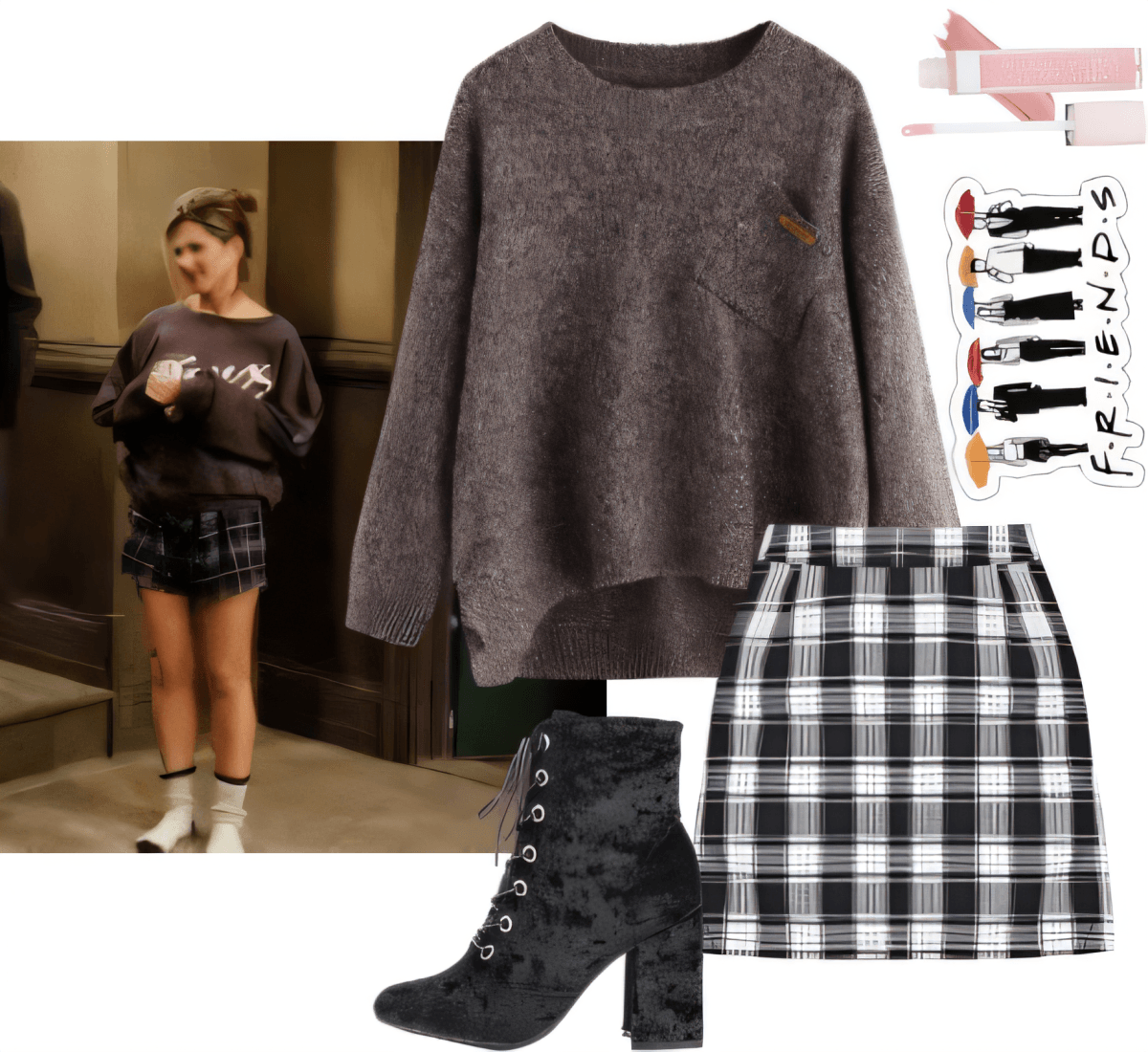 Cozy Chic Academia: The Perfect Plaid & Knit Ensemble by Rubina Shaikh
