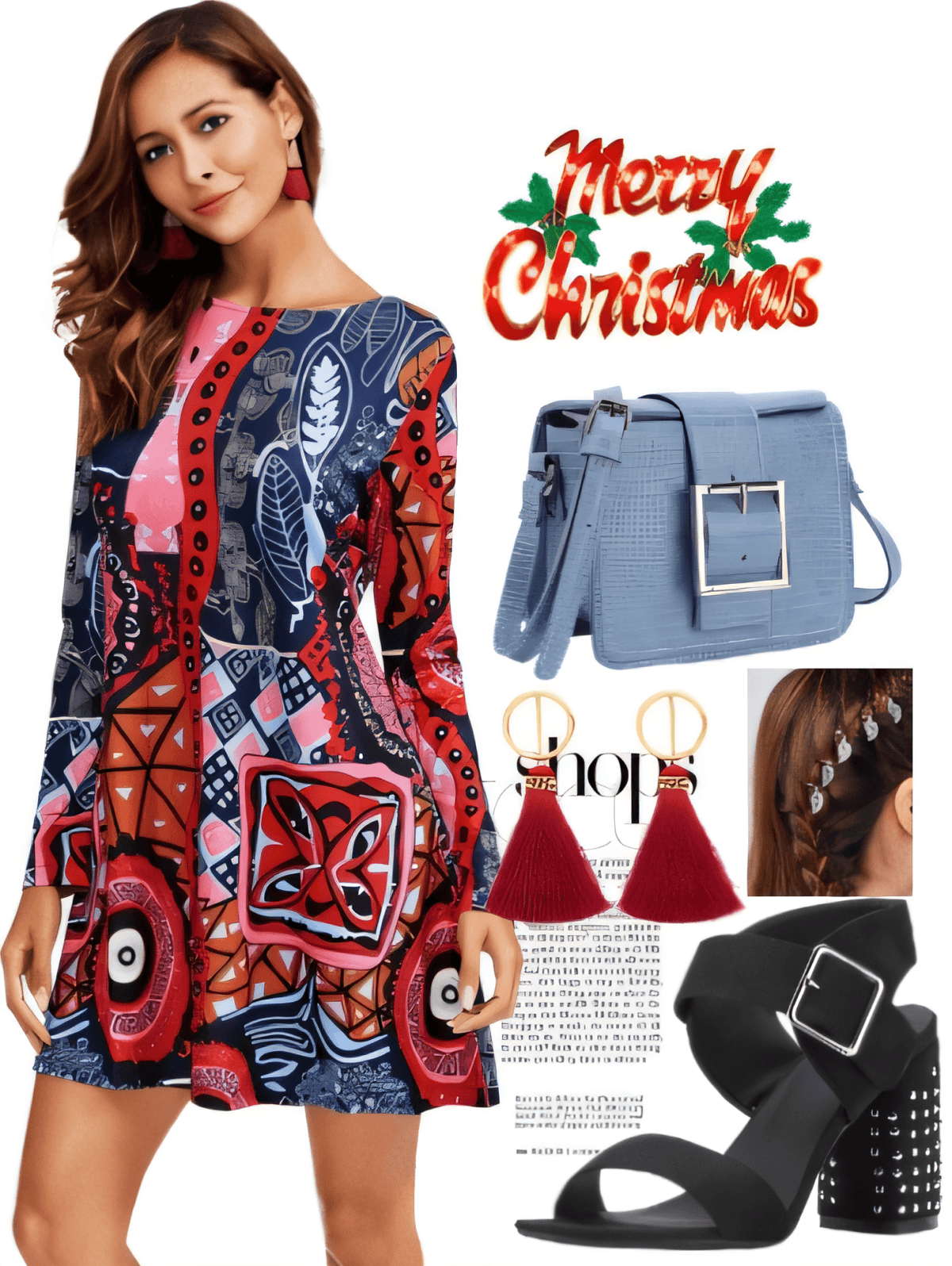 Festive Flair Meets Modern Edge: The Perfect Holiday Statement Dress Look by Rubina Shaikh