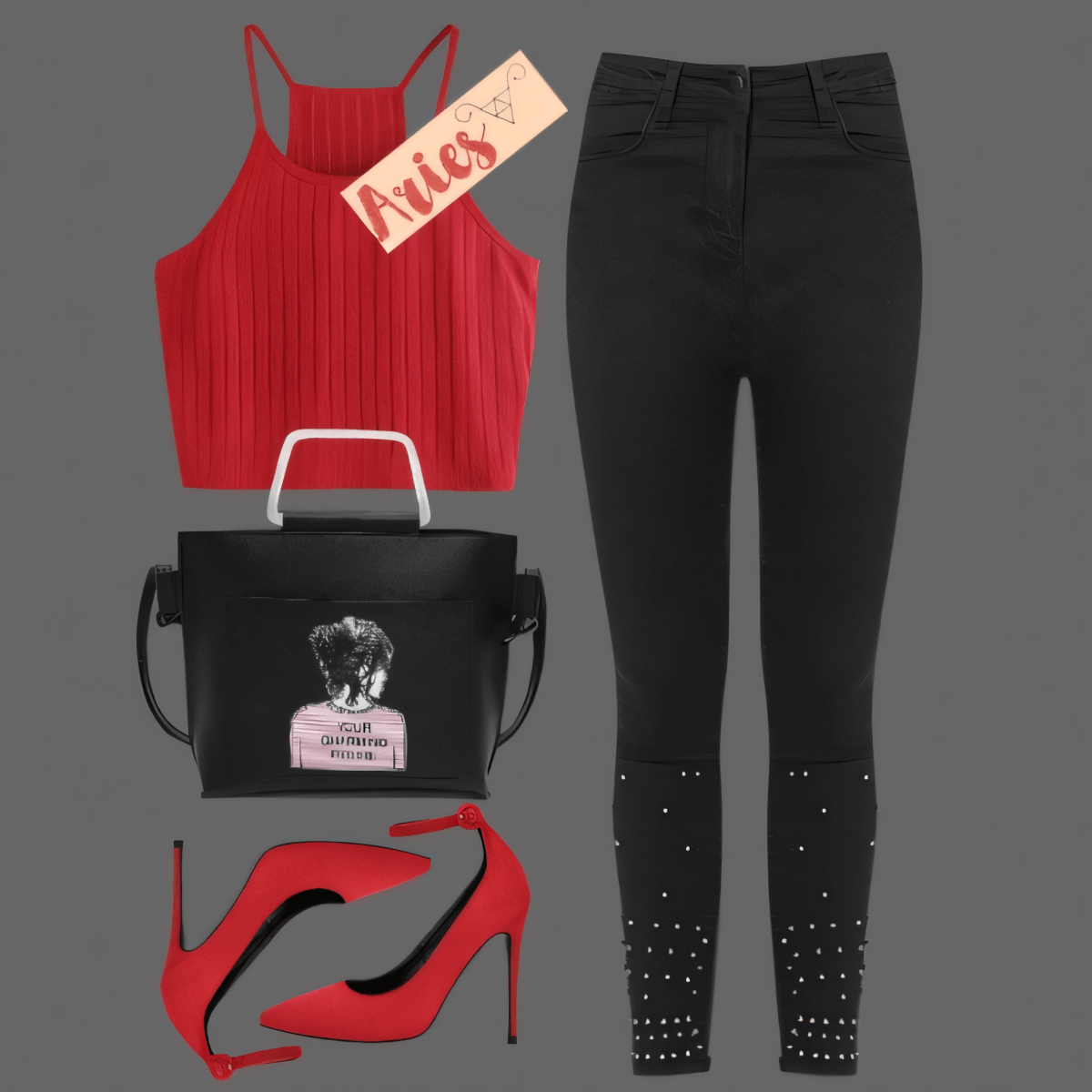 Red Hot Sophistication: Urban Edge Meets Classic Glamour by Jagreeti Singh