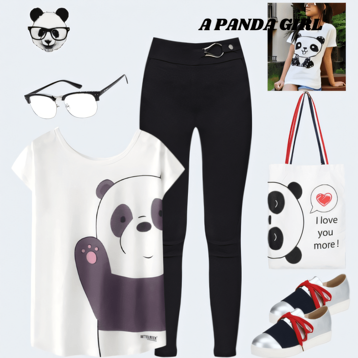 Panda-monium Chic: The Ultimate Kawaii Comfort Ensemble Panda-monium Chic: The Ultimate Kawaii Comfort Ensemble by SHIVANGI SHANDILYA