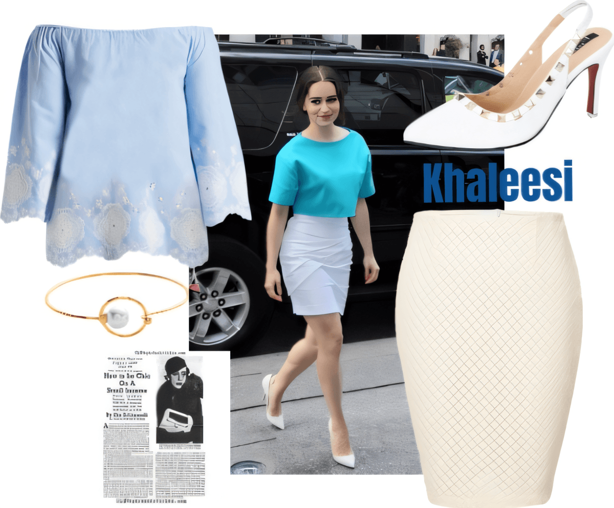 Modern Elegance: Turquoise & Ivory Power Pairing by Rubina Shaikh