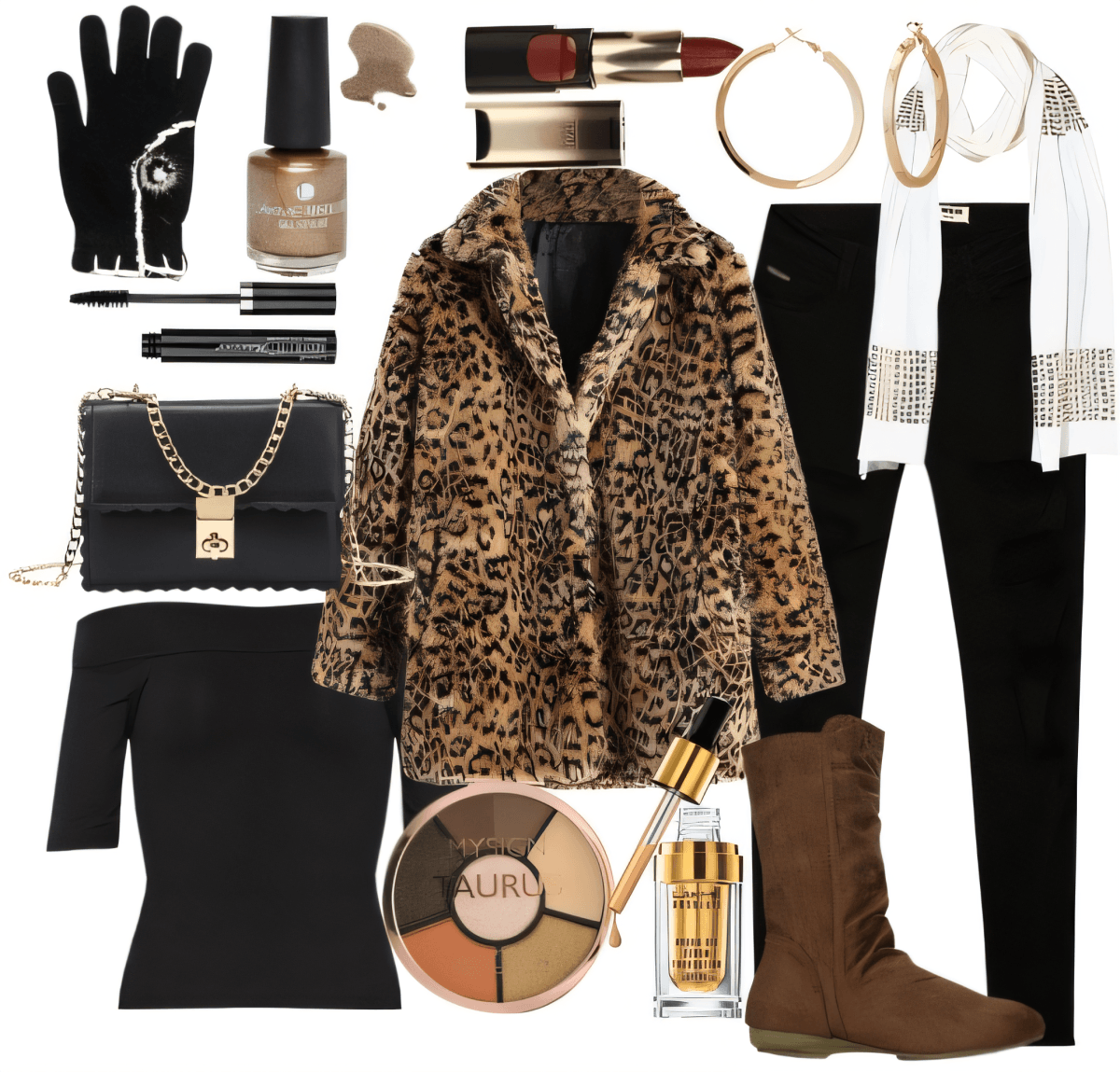 Luxe Leopard: Urban Chic Meets Winter Warmth by Cheryl Dsouza