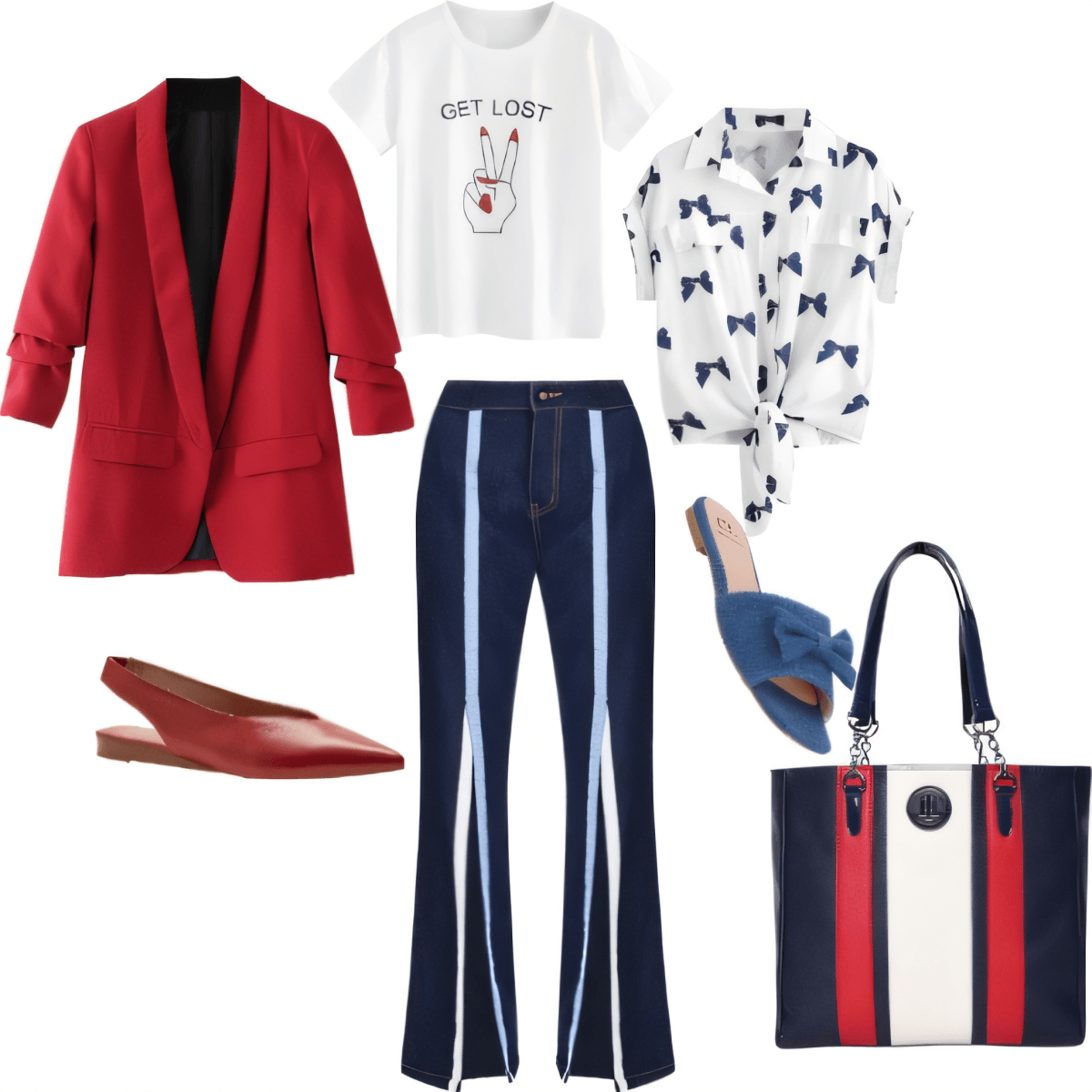 Red, White & Bold: The Power Player's Perfect Mix of Casual Sophistication by Miloni Jhaveri