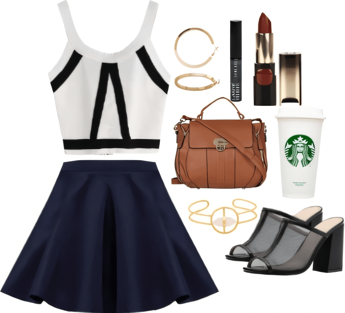 Urban Sophisticate: Monochrome Magic Meets Coffee Run Chic by Rubina Shaikh