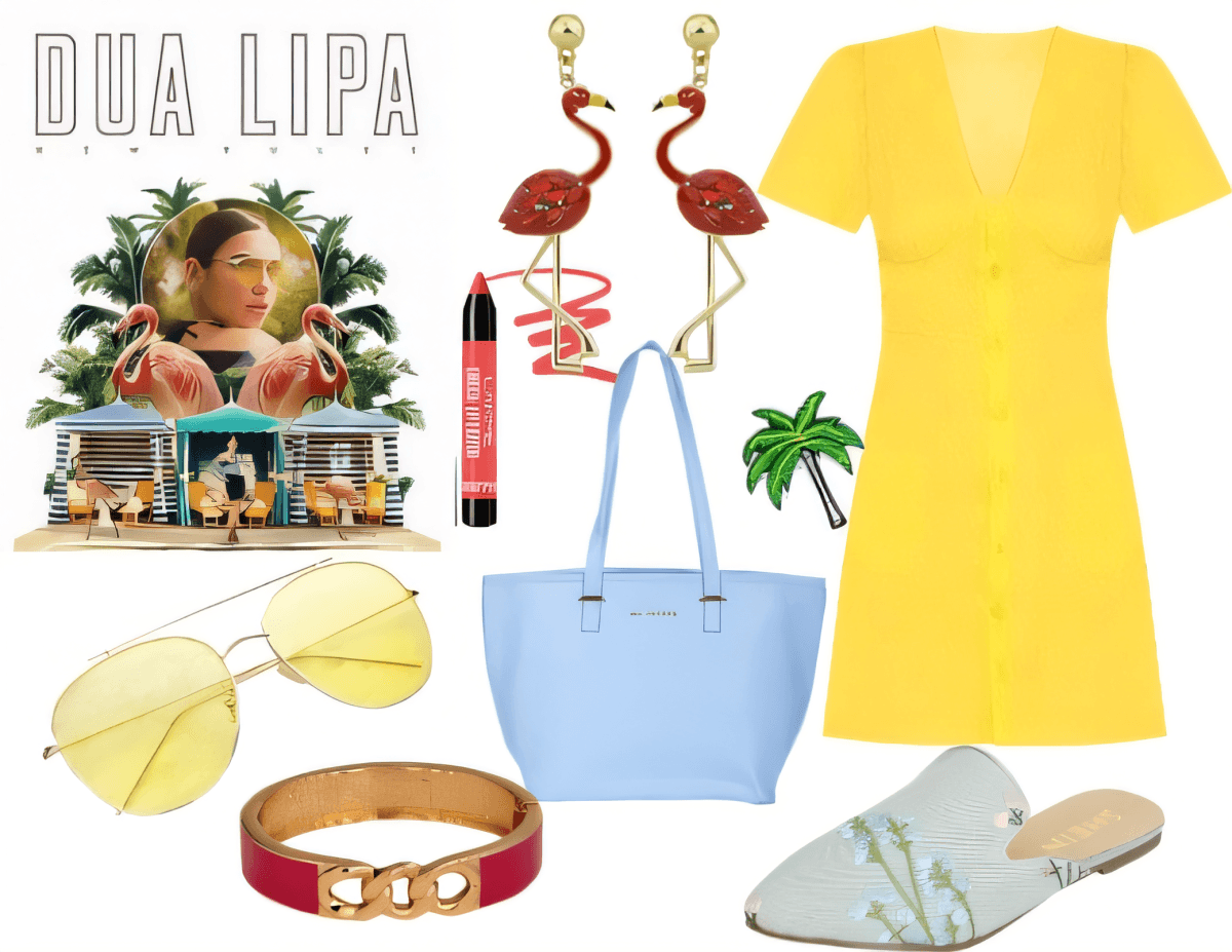 Tropical Paradise Chic: Yellow Sundress & Beach Glam Accessories Tropical Paradise Chic: Yellow Sundress & Beach Glam Accessories by Alezzandra Rodi