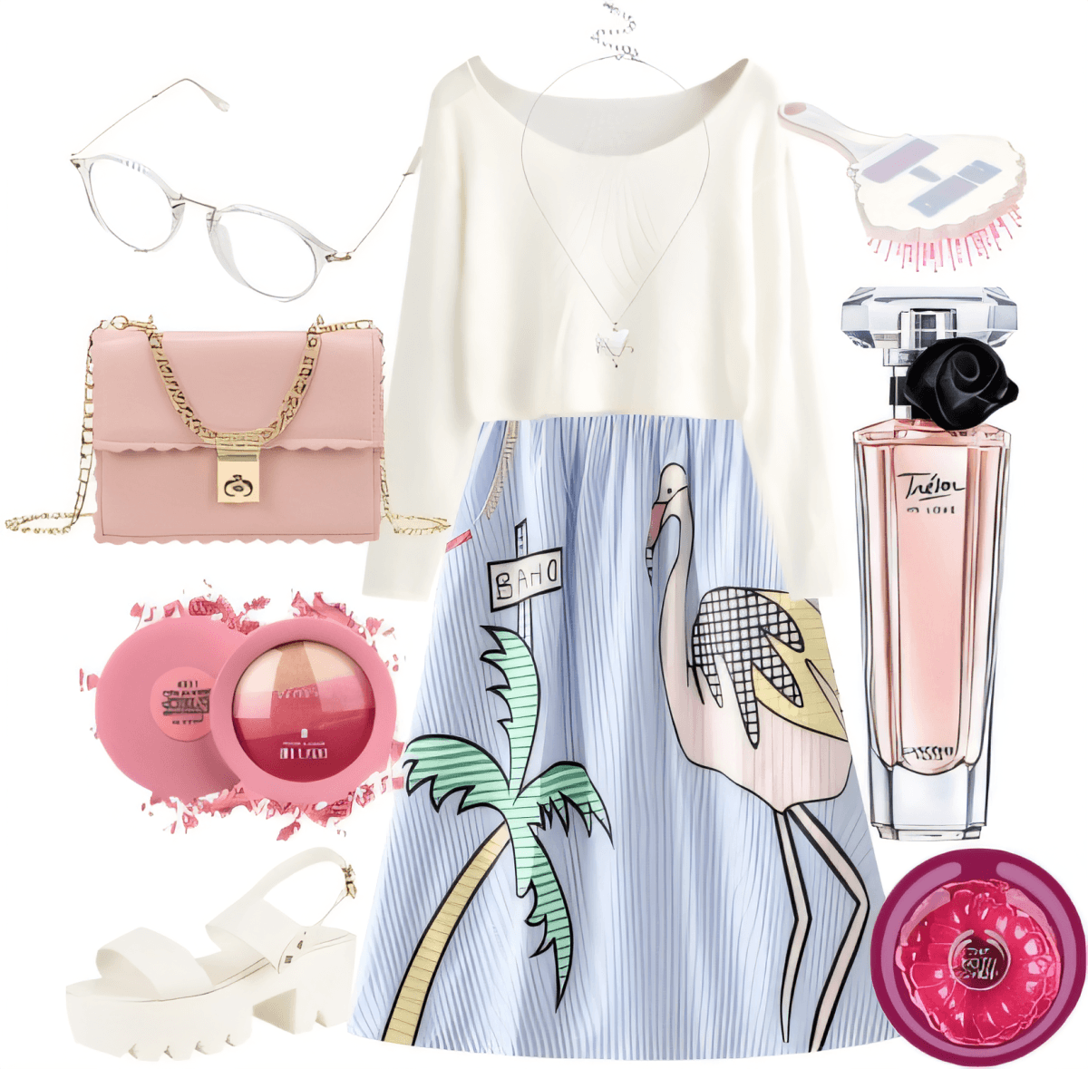 Flamingo Paradise: Sweet & Whimsical Summer Dream by Urvashi modi