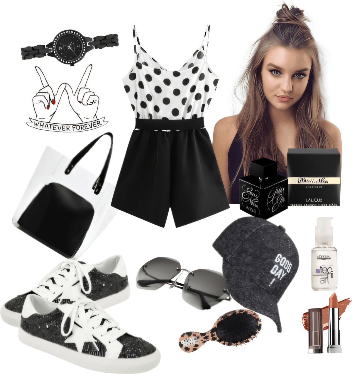 Monochrome Magic: The Polka Perfect Power Player by komal kapoor rathy