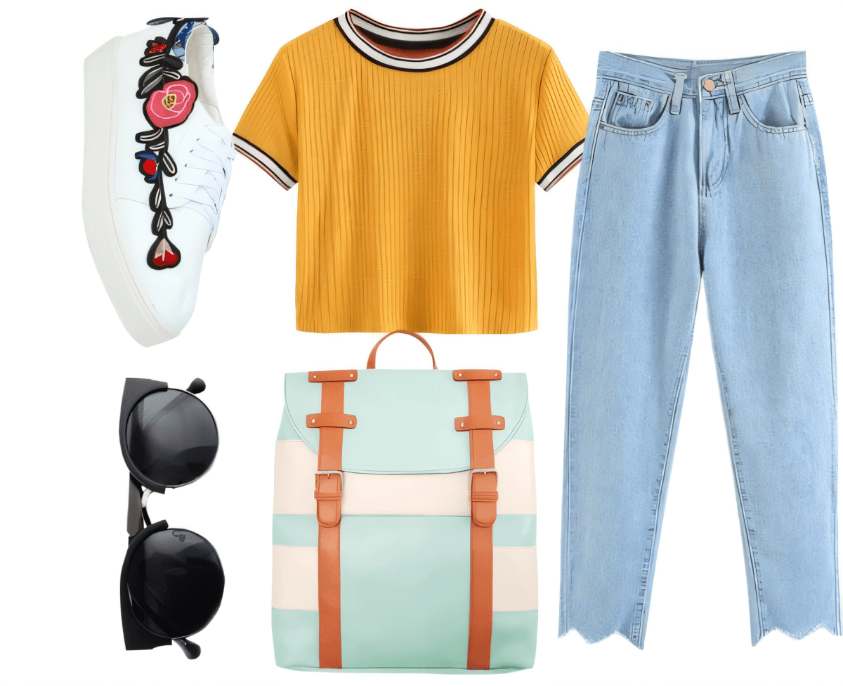 Retro Varsity Chic: Sunshine & Denim Dreams Retro Varsity Chic: Sunshine & Denim Dreams by Miloni Jhaveri