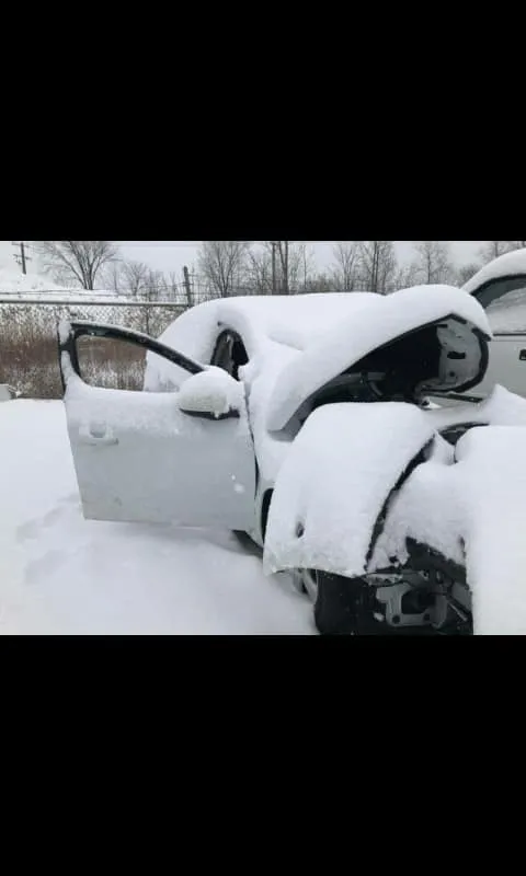 the car's exterior damage impacted on the driver's side