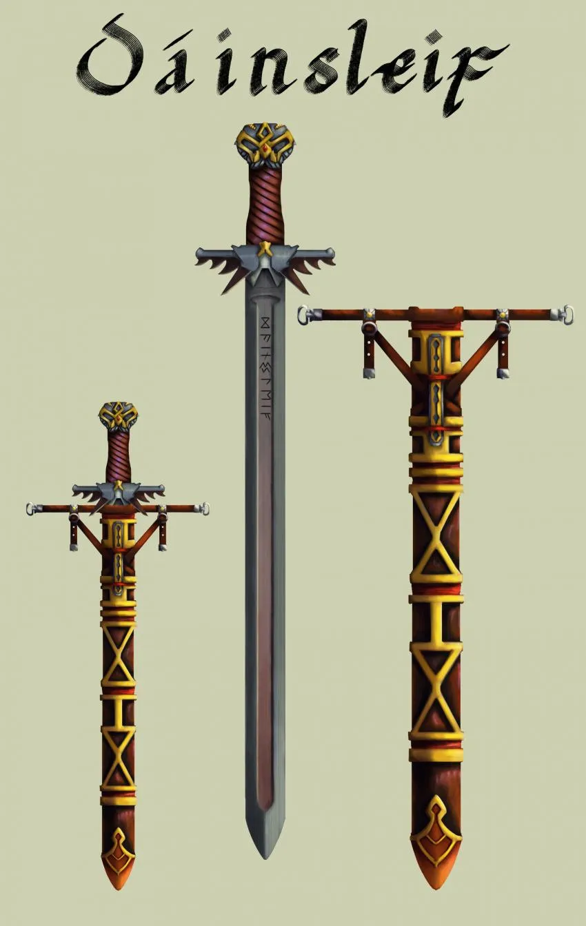 다인슬레이프 dainsleif sword from norse mythology