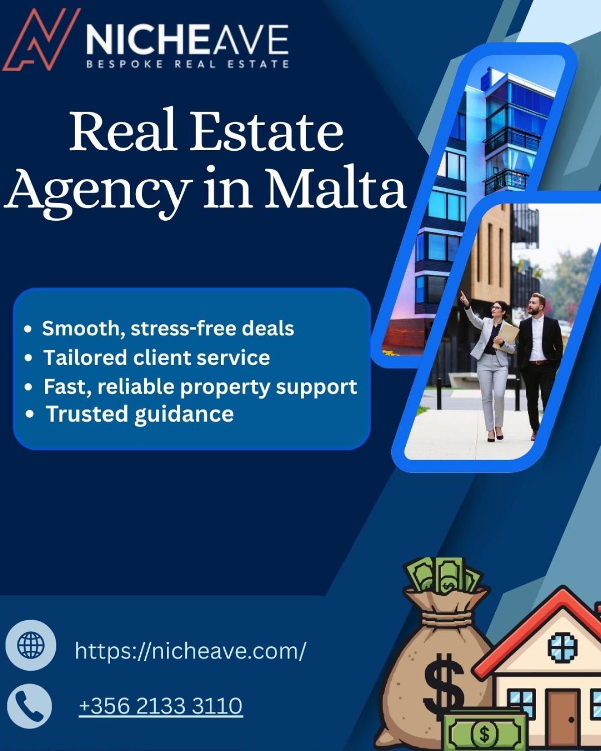 Top-Rated Real Estate Agency In Malta For Property Deals by NicheAve