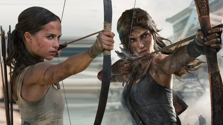 Alicia Vikander as Lara Croft in Tomb Raider