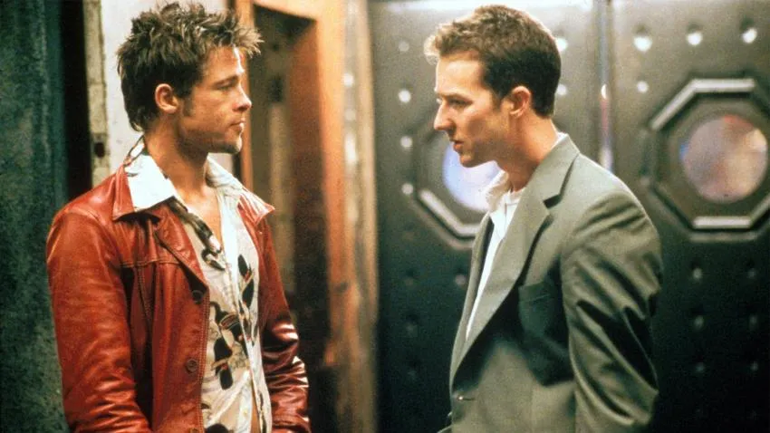 Fotograma de la película El club de la lucha fight club movie still edward norton brad pitt