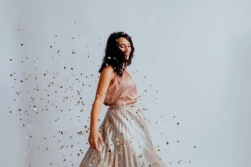 Birthday Dress Girl in a Birthday Dress