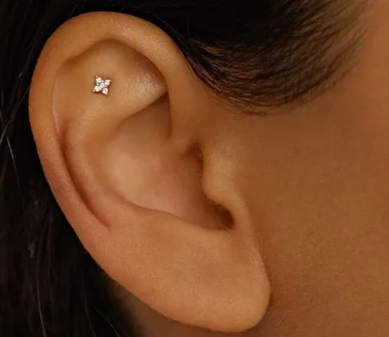 perforación plana flat piercing