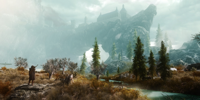 Skyrim Cover Image Skyrim Panoramic Landscape of Solitude