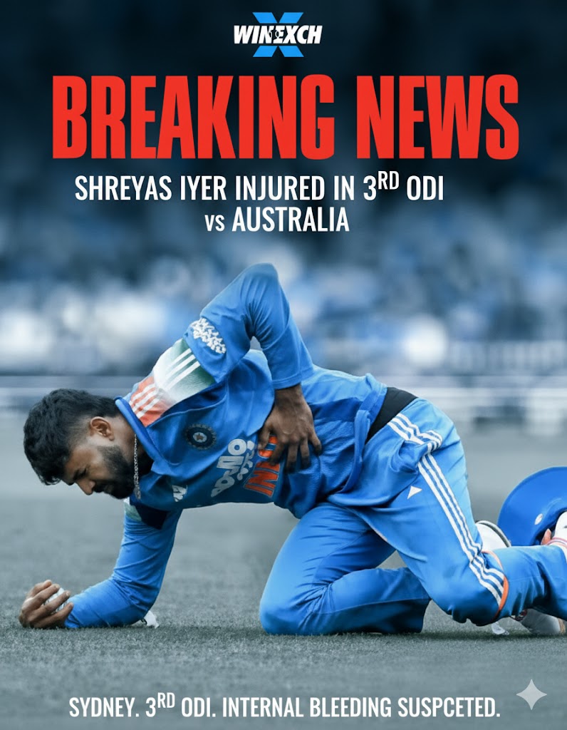Shreyas Iyer’s Sydney Setback: Inside His ODI Injury, ICU Stay, And What Comes Next by Winexchange