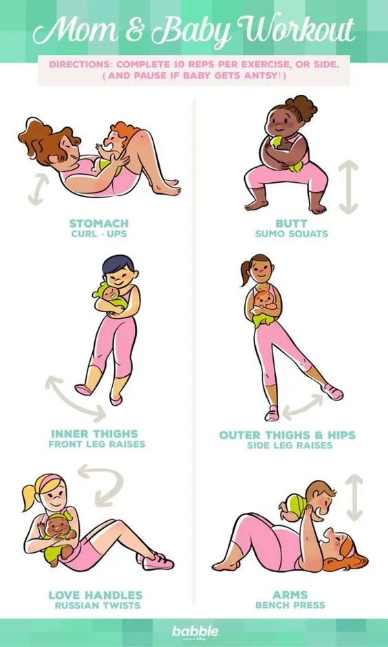Mom & Baby Workout Exercises to do with your baby