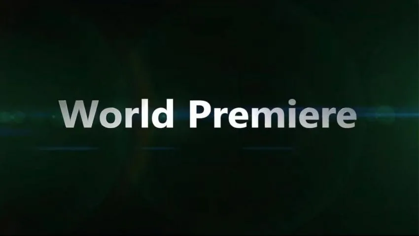 The World Premiere Splash Screen from E3