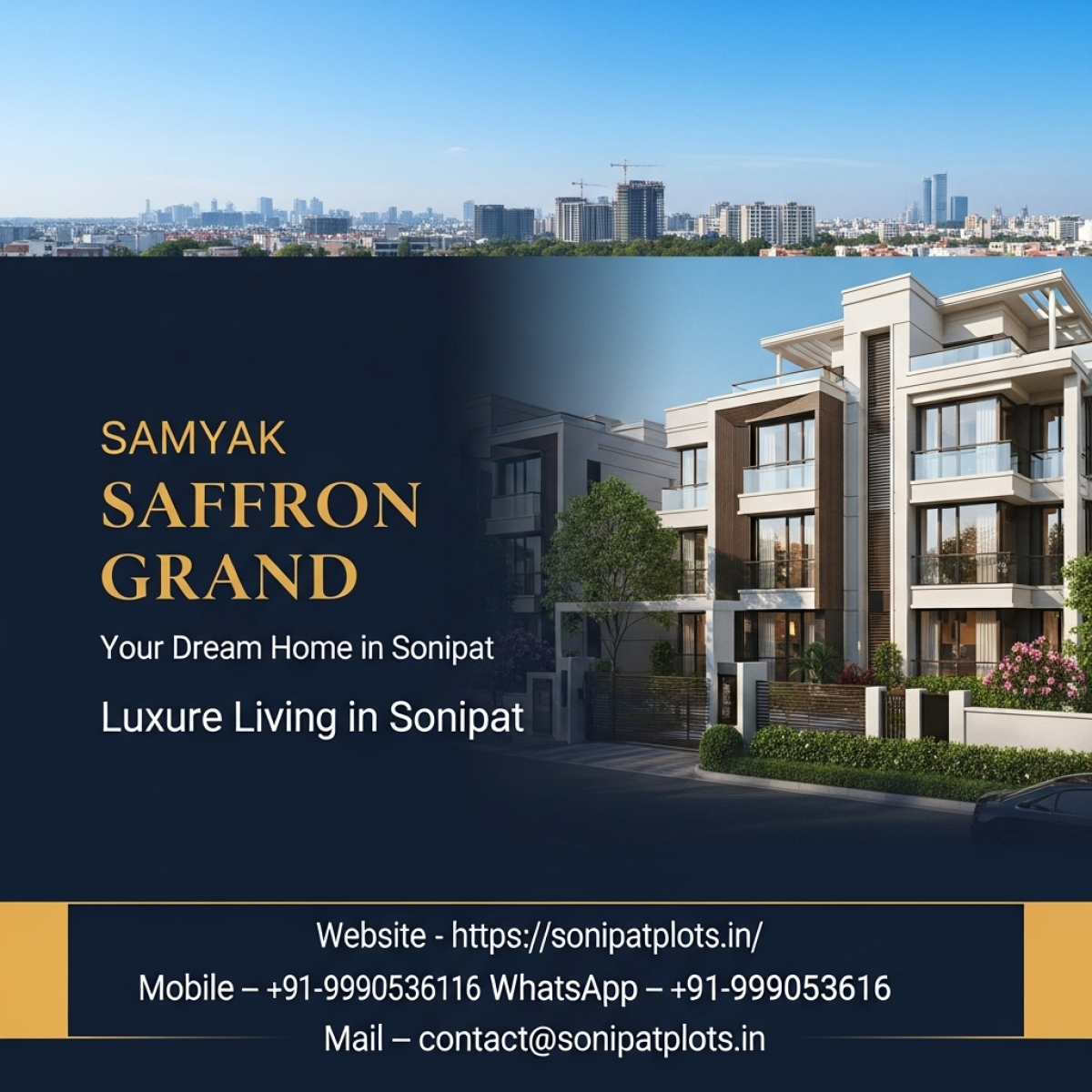 Best Plots In Sector 33 Sonipat Samyak Saffron Grand by Plots For Villas In Sonipat