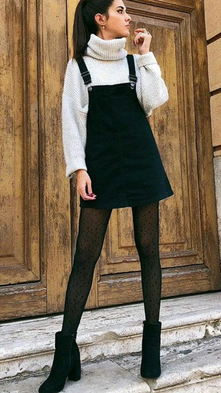 Wear Dresses over Sweaters Wear Dresses over Sweaters