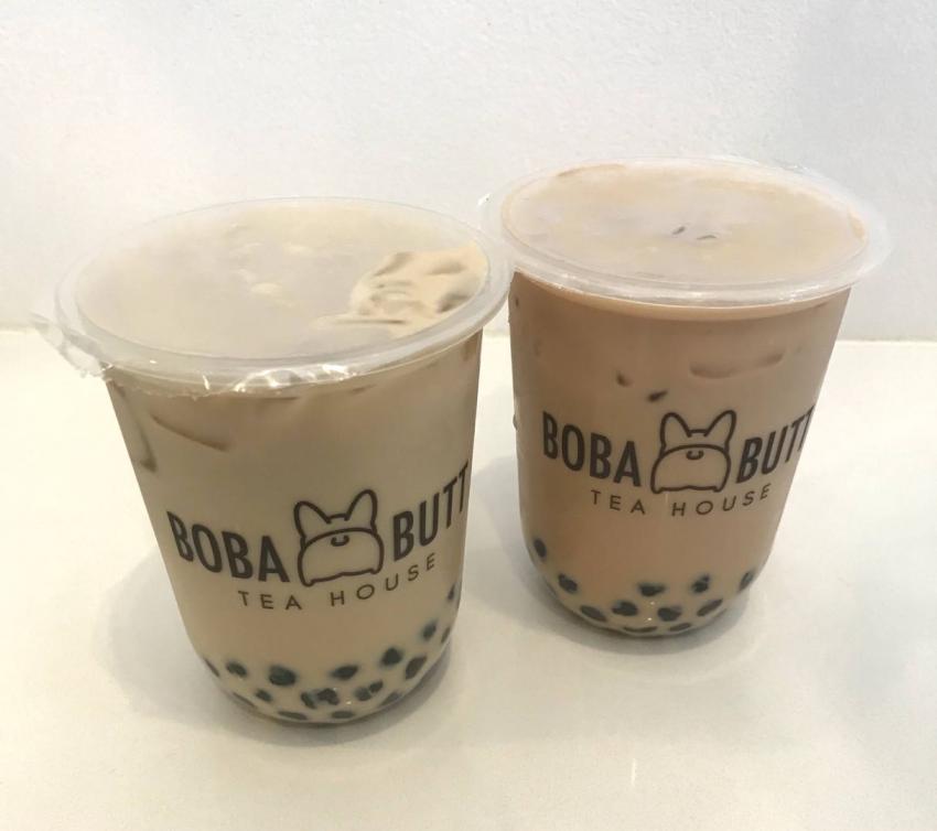 roasted oolong milk tea boba milk tea