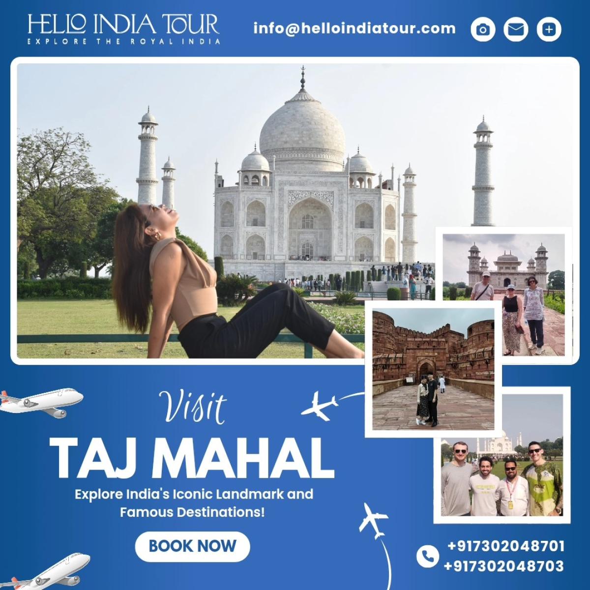 Explore India’s Iconic Sights With Taj Mahal Tour Packages By Hello India Tour by Hello India Tour