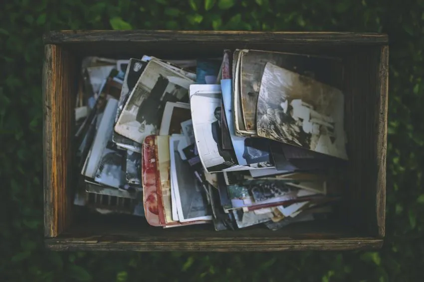 Photos in a box