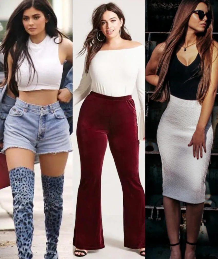 Bottom wear guidelines for hourglass body 